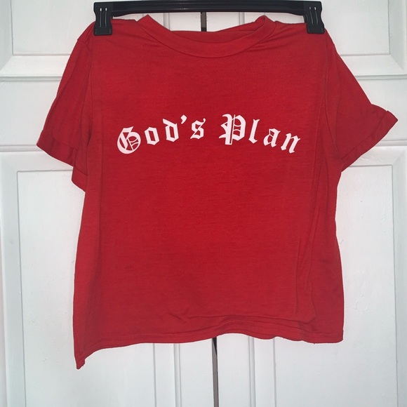 Red “God’s Plan” T Shirt - Picture 3 of 7